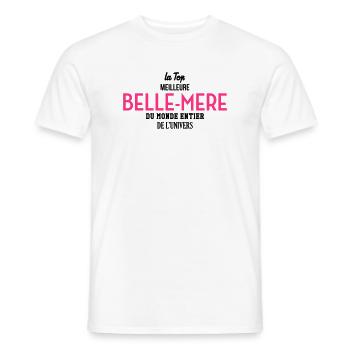 Mum / Mom / Mommy / Mummy / Mother's day - Men's T-Shirt - white - Front - AI Model Male 178 dark (178cm)