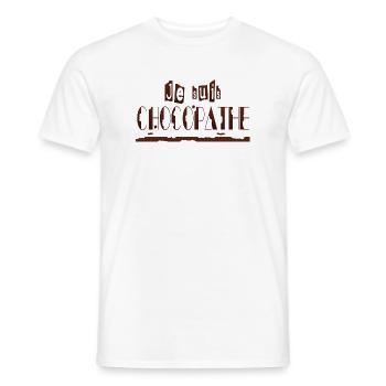 Je suis chocopathe - T-shirt homme - blanc - Devant - AI Model Male 178 dark (178cm)