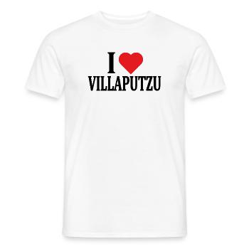 t-shirt J’adore Villaputzu t-shirt Sardaigne - T-shirt homme - blanc - Devant - AI Model Male 178 dark (178cm)