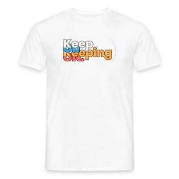 Citation motivante et inspirante. Continuer! - T-shirt homme - blanc - Devant - AI Model Male 178 dark (178cm)