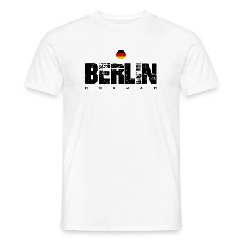 Minimalistisches deutsches Rondell-Wappen - Männer T-Shirt - Weiß - Vorne - AI Model Male 178 dark (178cm)
