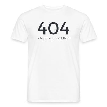 Fehler 404 - Männer T-Shirt - Weiß - Vorne - AI Model Male 178 dark (178cm)