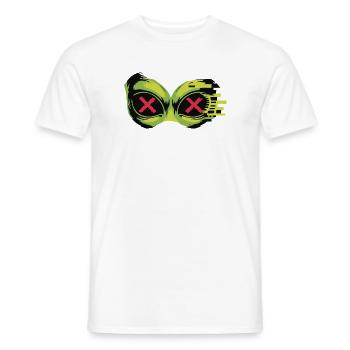 Lunettes Neon X - T-shirt homme - blanc - Devant - AI Model Male 178 dark (178cm)