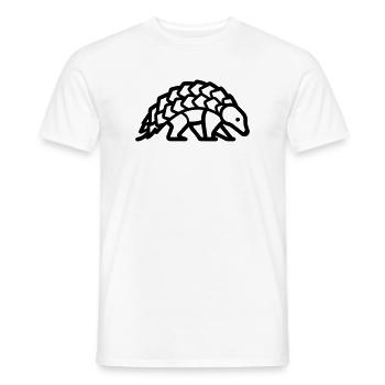 Schuppentier - Männer T-Shirt - Weiß - Vorne - AI Model Male 178 dark (178cm)