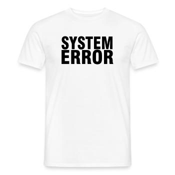 Défaillance du système - T-shirt homme - blanc - Devant - AI Model Male 178 dark (178cm)