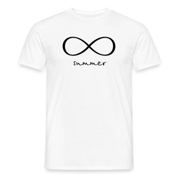 unendlichkeitszeichen summer - Männer T-Shirt - Weiß - Vorne - AI Model Male 178 dark (178cm)
