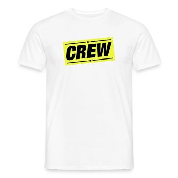 équipage - T-shirt homme - blanc - Devant - AI Model Male 178 dark (178cm)