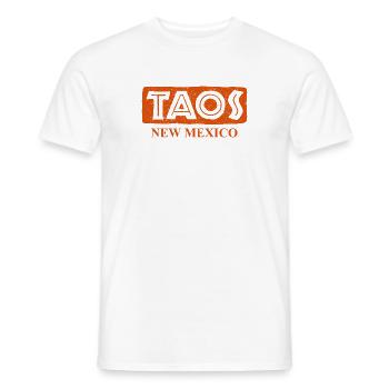 Taos - Nouveau-Mexique - États-Unis d’Amérique - T-shirt homme - blanc - Devant - AI Model Male 178 dark (178cm)