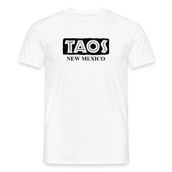 Taos - Nouveau-Mexique - États-Unis d’Amérique - T-shirt homme - blanc - Devant - AI Model Male 178 dark (178cm)