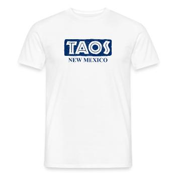 Taos - Nouveau-Mexique - États-Unis d’Amérique - T-shirt homme - blanc - Devant - AI Model Male 178 dark (178cm)