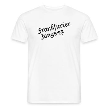 FrankfurterJungs - Für die echten Frankfurter #FFM - Männer T-Shirt - Weiß - Vorne - AI Model Male 178 dark (178cm)
