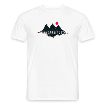 Urban Mountain - Nature Vibes by Free Art - Men's T-Shirt - white - Front - AI Model Male 178 dark (178cm)