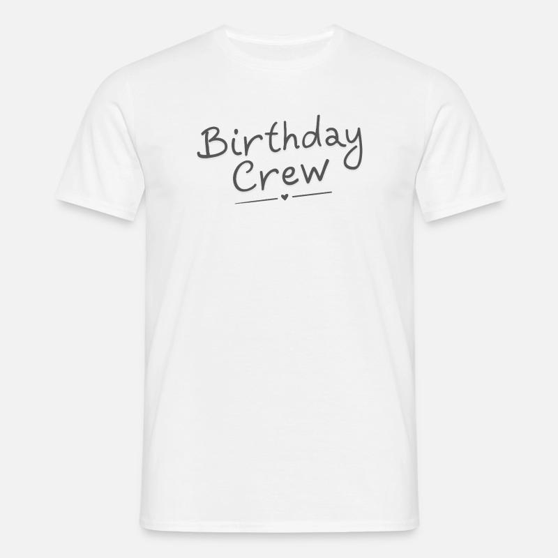 Birthday Crew - Men's T-Shirt - white