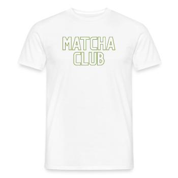 Matcha Club Logo - Männer T-Shirt - Weiß - Vorne - AI Model Male 178 dark (178cm)