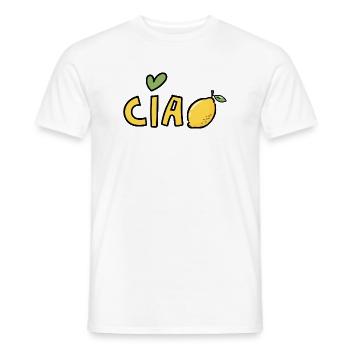Ciao Lemon Bella Italia Sicilian Dolce Vita - Men's T-Shirt - white - Front - AI Model Male 178 dark (178cm)
