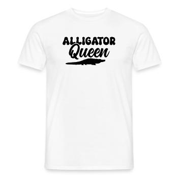 Alligator Queen Reptilien Fan - Männer T-Shirt - Weiß - Vorne - AI Model Male 178 dark (178cm)