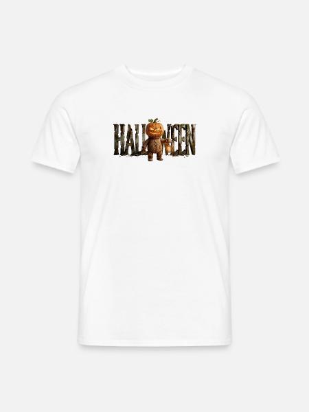 Herr Kürbis - Männer T-Shirt - Weiß