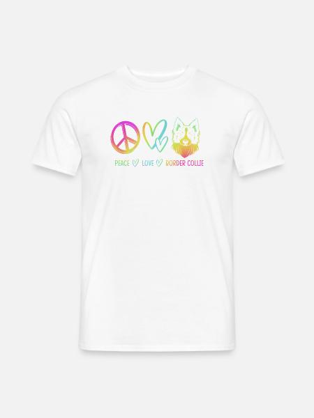 Border Collie - Männer T-Shirt - Weiß