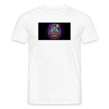 Grave Gamers Neon Skull - Männer T-Shirt - Weiß - Vorne - AI Model Male 178 dark (178cm)