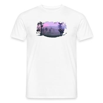 Paysage - T-shirt homme - blanc - Devant - AI Model Male 178 dark (178cm)