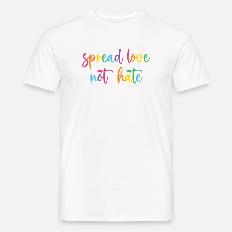Pride Month - Spread Love Not Hate - Men's T-Shirt - white