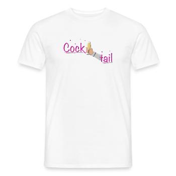 Cocktail Drink Toast Cheers - Men's T-Shirt - white - Front - AI Model Male 178 dark (178cm)