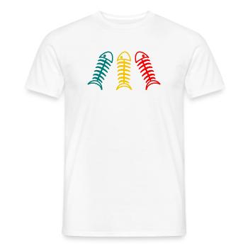 SARDINE. FISH. APRIL FOOLS. EASTER. SEA - Men's T-Shirt - white - Front - AI Model Male 178 dark (178cm)