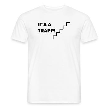 Es ist eine Treppe - Männer T-Shirt - Weiß - Vorne - AI Model Male 178 dark (178cm)