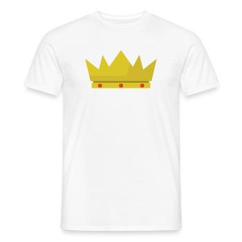 Krone - Männer T-Shirt - Weiß - Vorne - AI Model Male 178 dark (178cm)