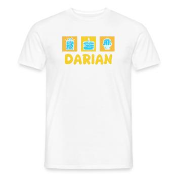 Darian als Vorname - Männer T-Shirt - Weiß - Vorne - AI Model Male 178 dark (178cm)