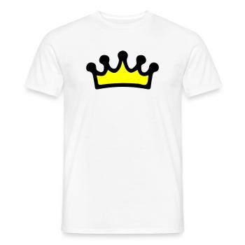 Crown Symbol - Men's T-Shirt - white - Front - AI Model Male 178 dark (178cm)