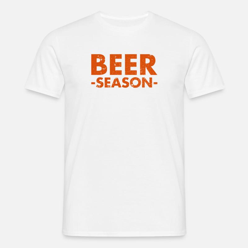 Ølsæson - Bier Saison - T-shirt til herrer - hvid