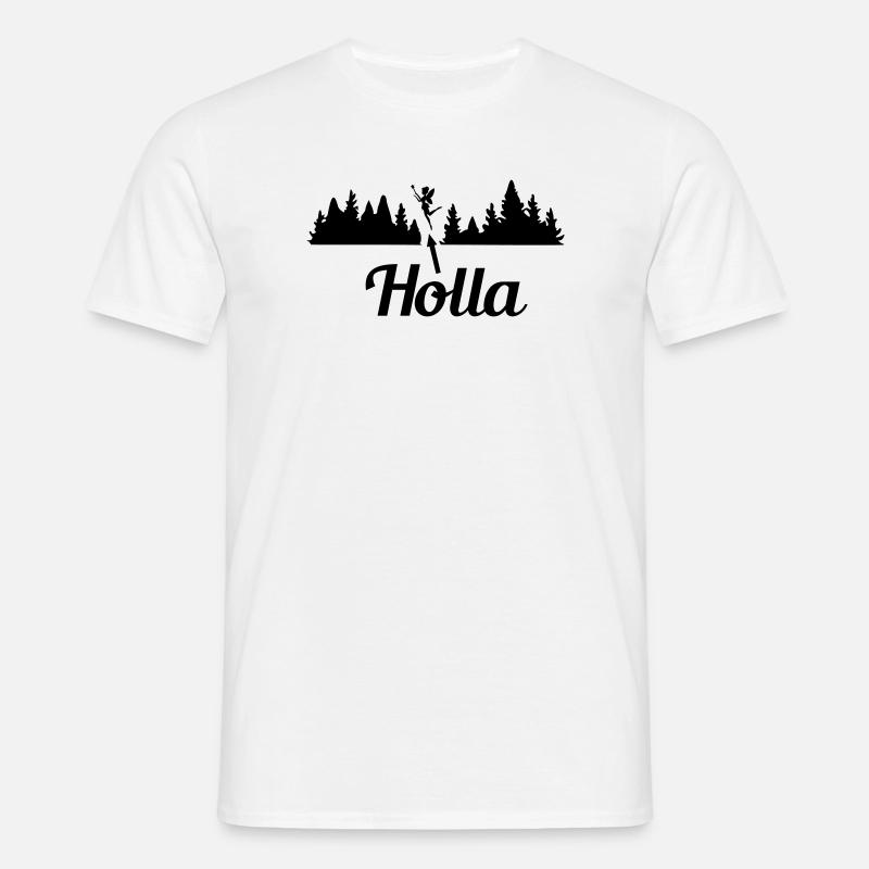 Holla - Männer T-Shirt - Weiß
