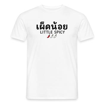 Thai Little Picy – Drôle de piment thaïlandais - T-shirt homme - blanc - Devant - AI Model Male 178 dark (178cm)