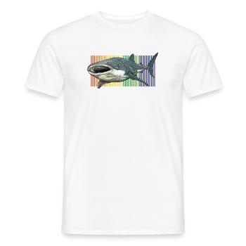 Whale Shark Rhincodon typus - Men's T-Shirt - white - Front - AI Model Male 178 dark (178cm)