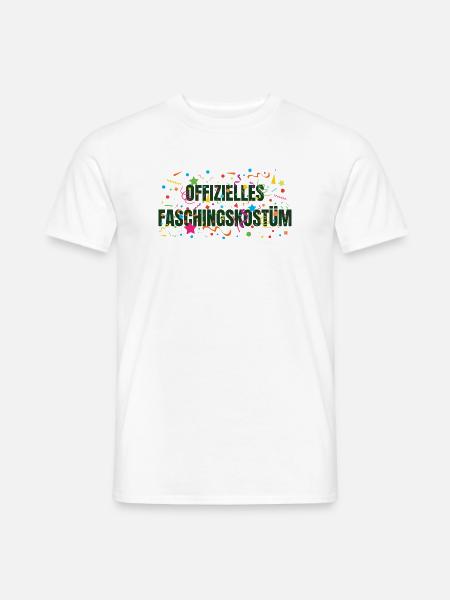 Offizielles Faschingskostüm - Männer T-Shirt - Weiß