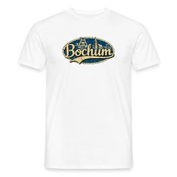 Bochum Vintage Stadtmotiv - Männer T-Shirt - Weiß - Vorne - AI Model Male 178 dark (178cm)