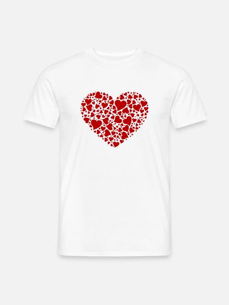 MULTI ROTHERZEN - Männer T-Shirt - Weiß