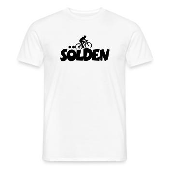 Sölden Biker - Men's T-Shirt - white - Front - AI Model Male 178 dark (178cm)