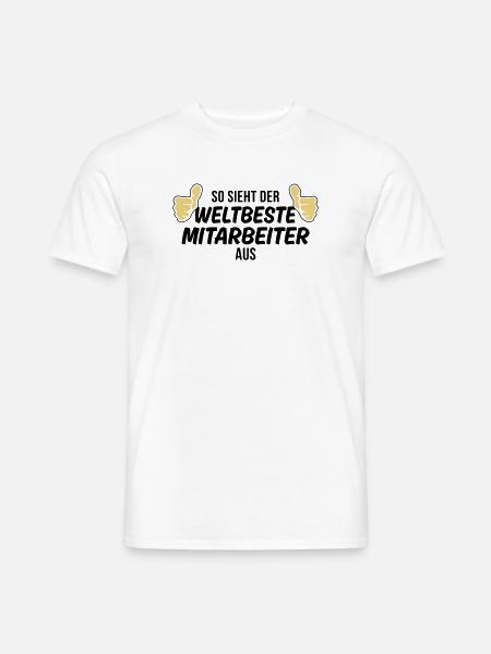 der weltbeste mitarbeiter - Männer T-Shirt - Weiß