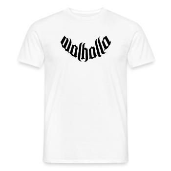walhalla vikings viking autocollant viking - T-shirt homme - blanc - Devant - AI Model Male 178 dark (178cm)