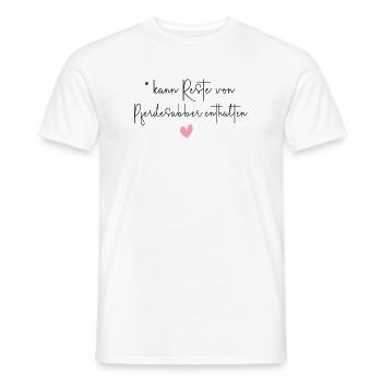 Pferde Pferdesabber lustiger Spruch Geschenk - Männer T-Shirt - Weiß - Vorne - AI Model Male 178 dark (178cm)
