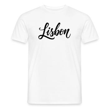 Lissabon - Männer T-Shirt - Weiß - Vorne - AI Model Male 178 dark (178cm)