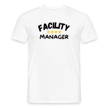 Facility Manager - Men's T-Shirt - white - Front - AI Model Male 178 dark (178cm)