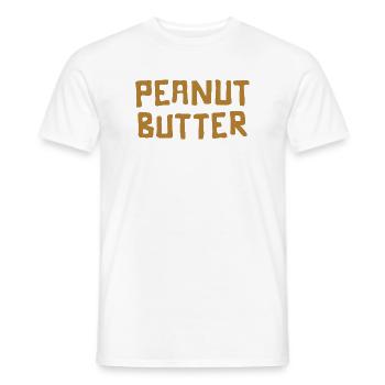 Erdnussbutter 🥜 - Männer T-Shirt - Weiß - Vorne - AI Model Male 178 dark (178cm)