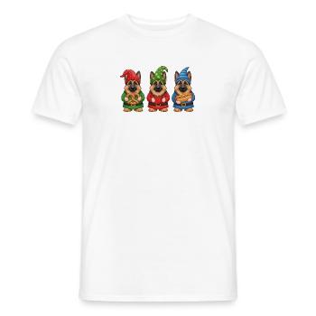 Glacière de Noël pour Berger Allemand - T-shirt homme - blanc - Devant - AI Model Male 178 dark (178cm)