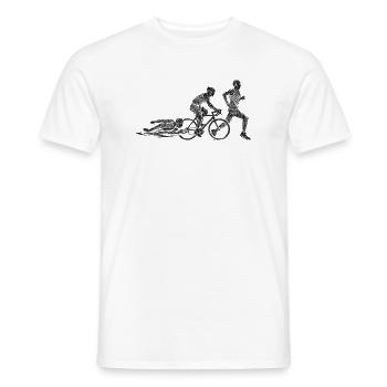 Radfahrender Zombie-Circuit - Männer T-Shirt - Weiß - Vorne - AI Model Male 178 dark (178cm)