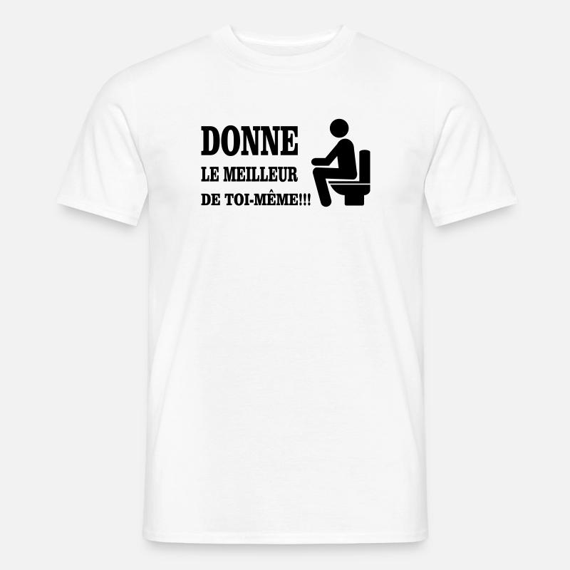 Gib dein Bestes - Männer T-Shirt - Weiß