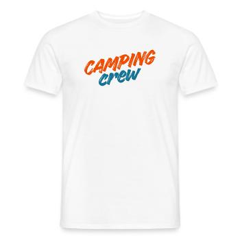Équipe de camping - T-shirt homme - blanc - Devant - AI Model Male 178 dark (178cm)