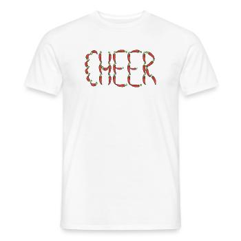 Chilli pepper cheer - Men's T-Shirt - white - Front - AI Model Male 178 dark (178cm)
